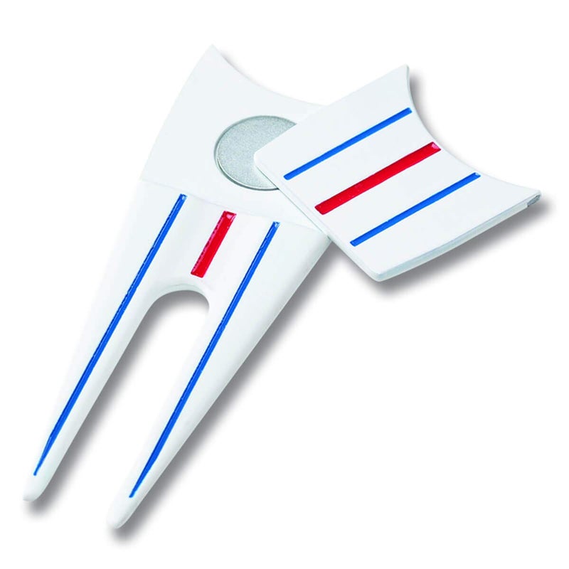 Callaway Golf 2021 Triple Track Divot Tool, White - Image 1